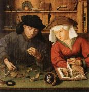 Quentin Massys The Money Changer and His Wife oil painting reproduction